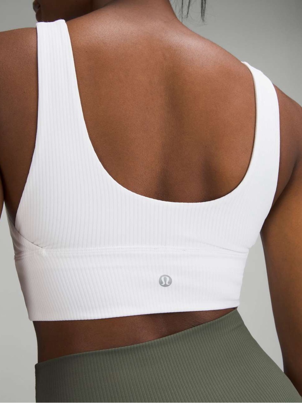 Lululemon Align Reversible Ribbed Scoop Sports Bra in White size 6